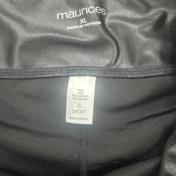 Maurice’s liquid shine high rise leggings size XL short - Picture 3 of 3
